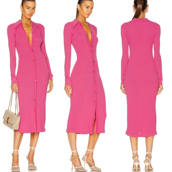 Dodo Bar Or Dresses & Skirts - Dodo Bar Or Pink Ella Ribbed Dress - XS